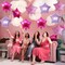 Purple Pink Star Foil Balloons Set, 18 Inch 12 Pcs Lavender Pink Pentagram Aluminum Foil Balloons